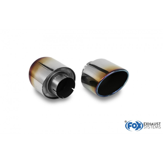 Fox Duplex Endrohrset je 129x106mm eingefärbt (für Original)