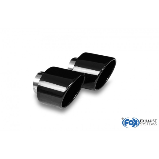 Fox Duplex Endrohrset je 129x106mm black (für Original)