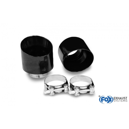 Fox Duplex Endrohrset je 114mm black (für Original)