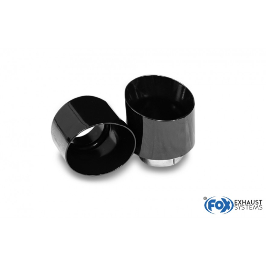 Fox Duplex Endrohrset je 114mm black (für Original)