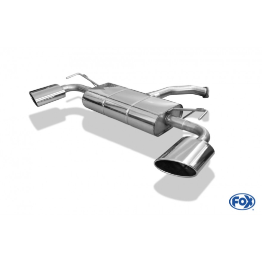 Fox Duplex-Endschalldämpfer je 1x160x90mm