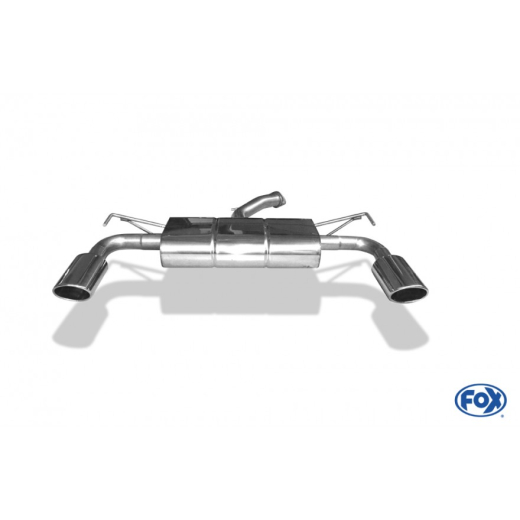 Fox Duplex-Endschalldämpfer 1x160x90mm