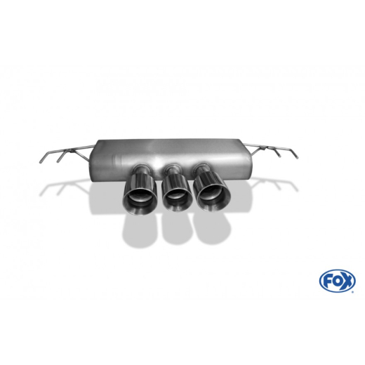 Fox Endschalldämpfer 100-90-100mm mittg