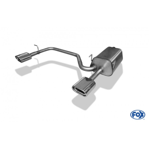 Fox Duplex-Endschalldämpfer je 1x135x80mm