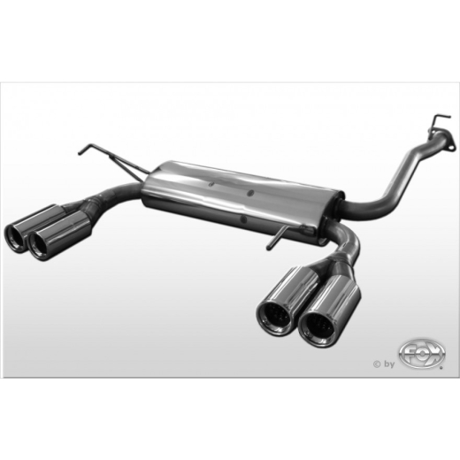 Fox Duplex-Endschalldämpfer je 2x80mm