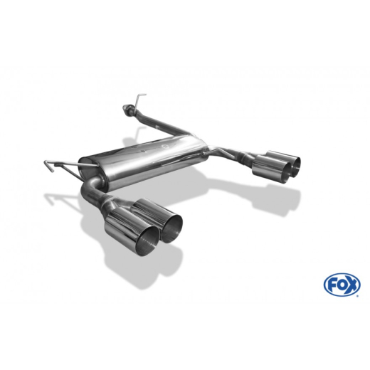 Fox Duplex-Endschalldämpfer je 2x90mm