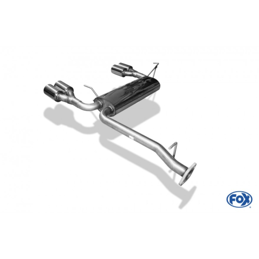 Fox Duplex-Endschalldämpfer je 2x90mm