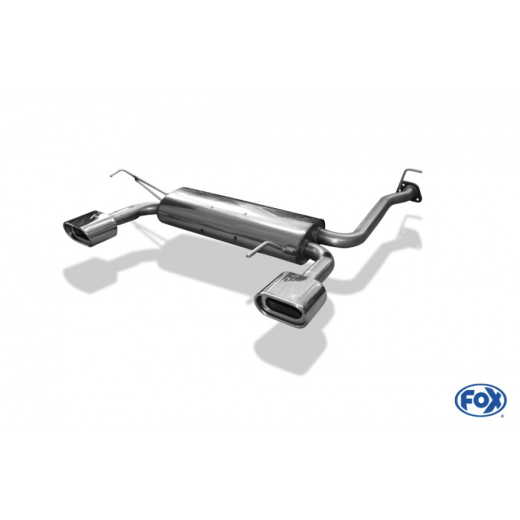 Fox Duplex-Endschalldämpfer je 1x135x80mm