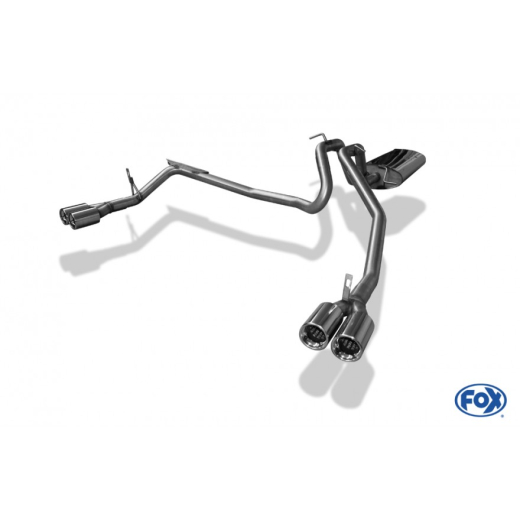 Fox Duplex-Endschalldämpfer je 2x80mm