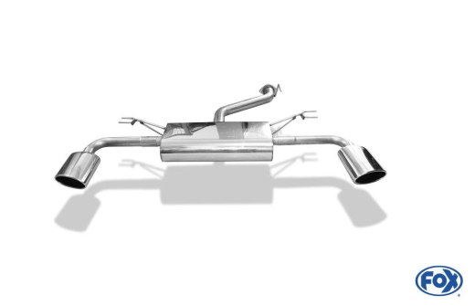 Fox Duplex-Endschalldämpfer je 1x160x90mm