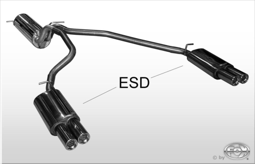 Fox Duplex-Endschalldämpfer je 2x80mm