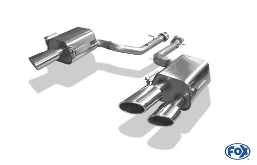 Fox Duplex-Endschalldämpfer je 2x115x85mm