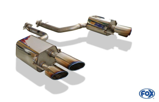 Fox Duplex-Endschalldämpfer je 2x115x85mm Colour