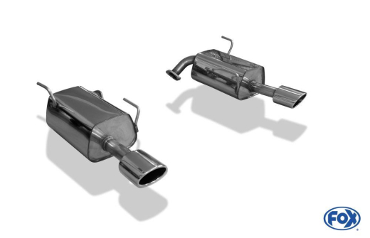 Fox Duplex-Endschalldämpfer je 1x115x85mm