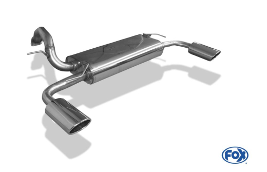 Fox Duplex-Endschalldämpfer je 1x115x85mm