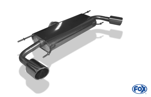 Fox Duplex-Endschalldämpfer je 1x115x85mm
