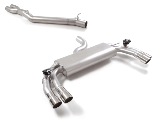 Ragazzon Mittelrohr + Duplex-Endschalldämpfer je 2x90mm Sport Line