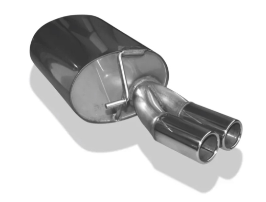Fox Endschalldämpfer 2x76mm