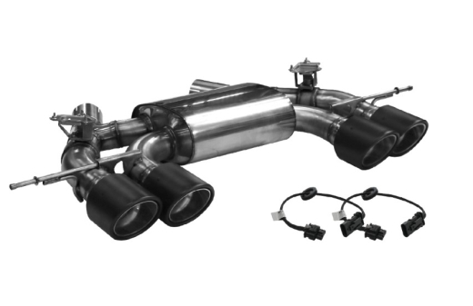 Bastuck Komplettanlage mit Duplex-Endschalldämpfer 2x110mm Carbon