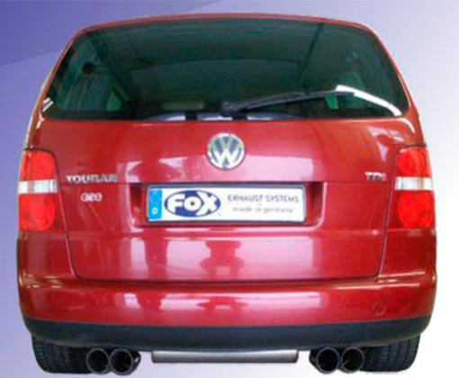 Fox Duplex-Endschalldämpfer je 2x76mm DTM