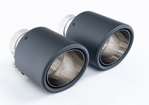 Milltek Duplex-Komplettanlage je 115mm Jet Carbon