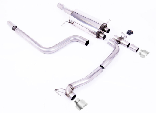 Milltek Duplex-Komplettanlage je 100mm GT Titanium