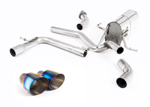 Milltek Duplex Endschalldämpfer je 115mm GT Burnt Titanium