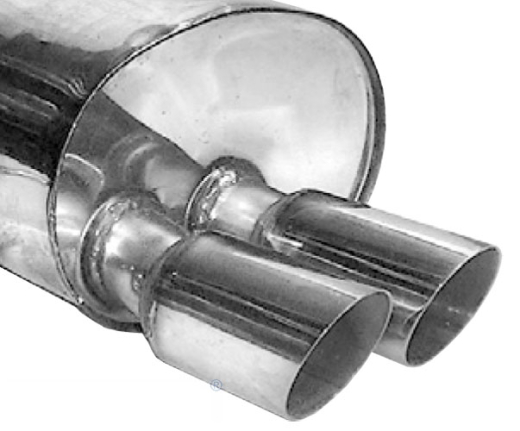 Bastuck Komplettanlage mit Endschalldämpfer 2x76mm