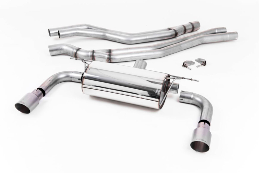 Milltek Duplex-Komplettanlage je 90mm GT Brushed Titanium