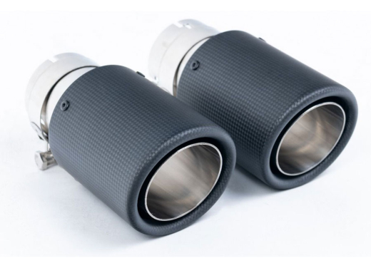 Milltek Duplex-Komplettanlage je 115mm Jet Carbon