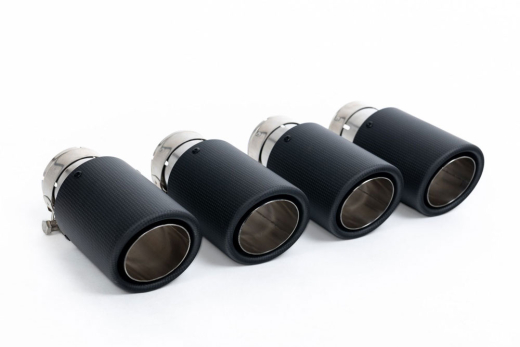 Milltek Duplex-Komplettanlage je 2x90mm Jet Carbon