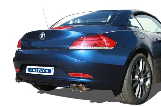 Bastuck Komplettanlage mit Duplex-Endschalldämpfer je 2x76mm Slash