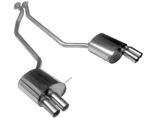 Bastuck Komplettanlage mit Duplex-Endschalldämpfer je 2x76mm