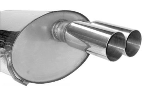 Bastuck Komplettanlage mit Duplex-Endschalldämpfer je 2x76mm