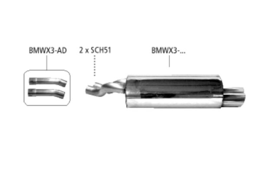 Bastuck Endschalldämpfer 2x76mm