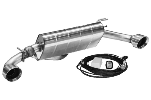 Bastuck Komplettanlage mit Duplex-Endschalldämpfer 110mm (mit Klappe)