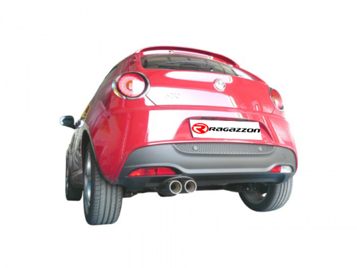Ragazzon Endschalldämpfer 2x80mm versetzt