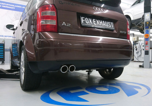 Fox Sportauspuff Endschalldämpfer 2x80mm