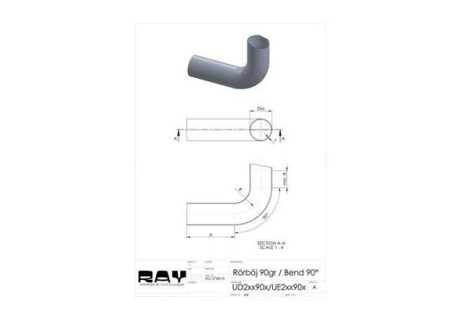 Simons Rohrbogen 50.8-90' R65 RF