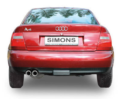 Simons Komplettanlage Audi A4 6-cyl 94- 2*80