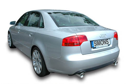 Simons Komplettanlage Audi A4 Turbo 05- 2*100