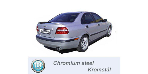 Simons Komplettanlage S40/V40 Turbo Fas1 2*80