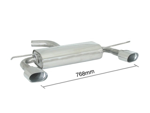 Ragazzon Duplex-Endschalldämpfer je 128x80mm oval