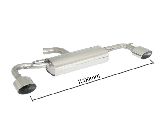 Ragazzon Duplex-Endschalldämpfer je 135x90mm oval Sport Line