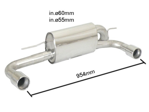 Ragazzon Duplex-Endschalldämpfer je 90mm