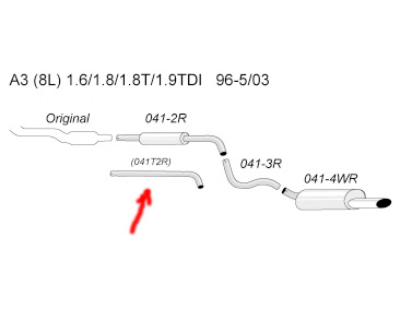 Simons Racingrohr A3/Golf IV/Beetle (ohne Zulassung)