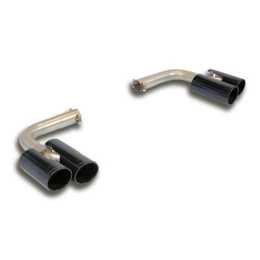 Supersprint Duplex Endrohrsatz Black "Racing" je 2x90mm