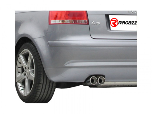 Ragazzon Duplex-Endschalldämpfer je 135x90mm oval Sport Line