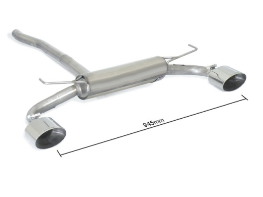 Ragazzon Duplex-Endschalldämpfer je 135x90mm oval Sport Line 