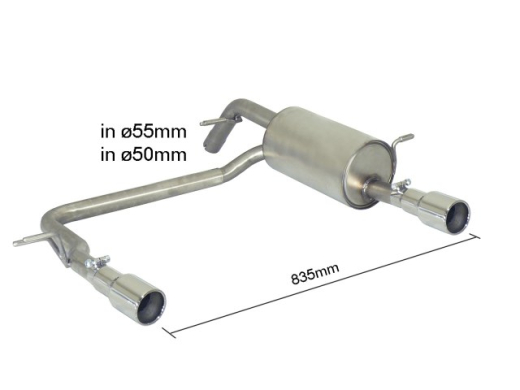 Ragazzon Duplex-Endschalldämpfer je 90mm